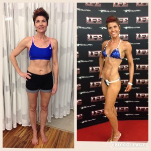 Before & After Training For Fitness Competition